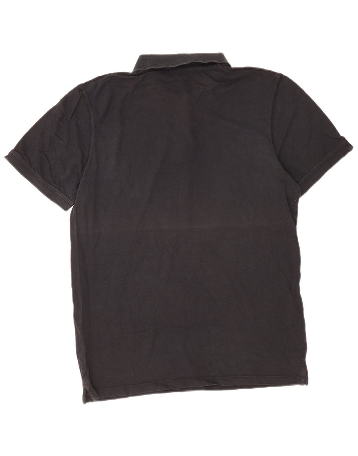 Męska koszulka polo Jack & Jones, duża, czarna, bawełniana
