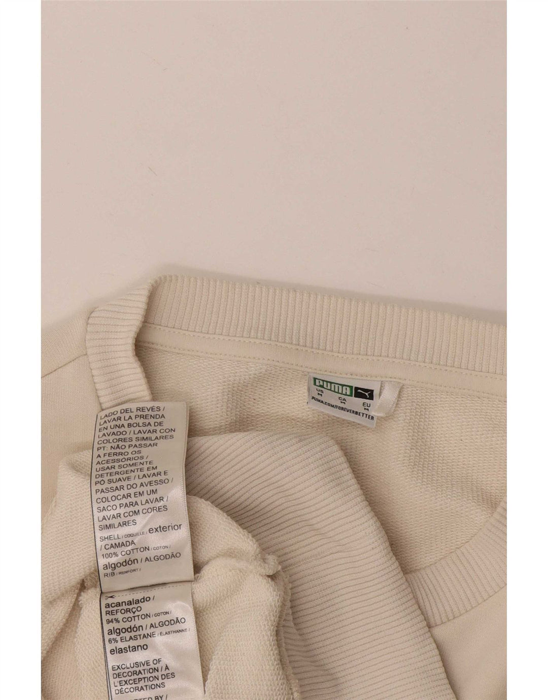Damska bluza Puma Jumper UK 14 Średnia biała bawełna