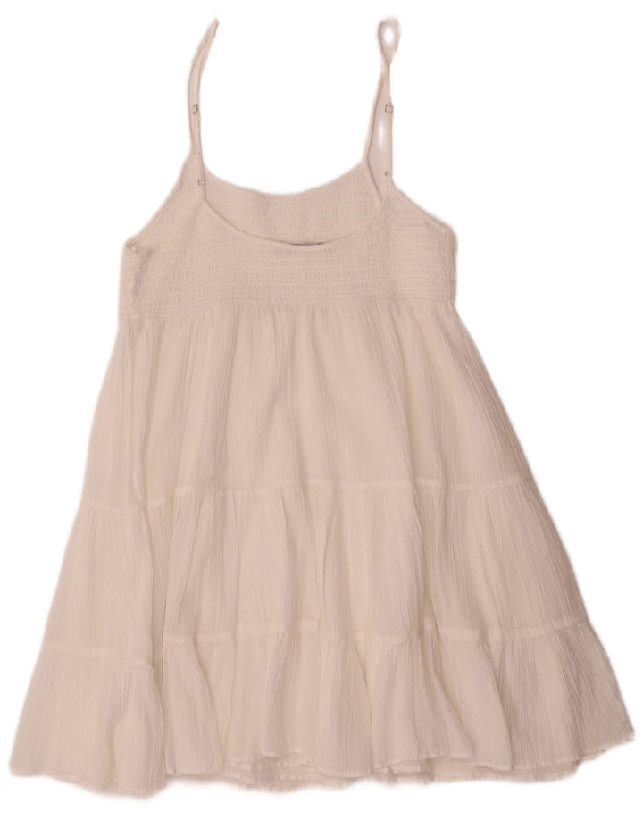 Damska sukienka Sundress Zara UK 12 Średni biały poliester