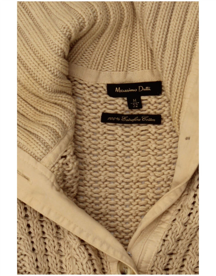 Sweter damski Massimo Dutti UK 12, średni beż, bawełna
