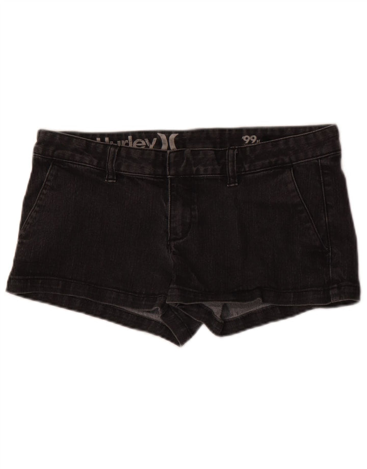 Damskie spodenki jeansowe Hurley W29 Średnia czarna bawełna