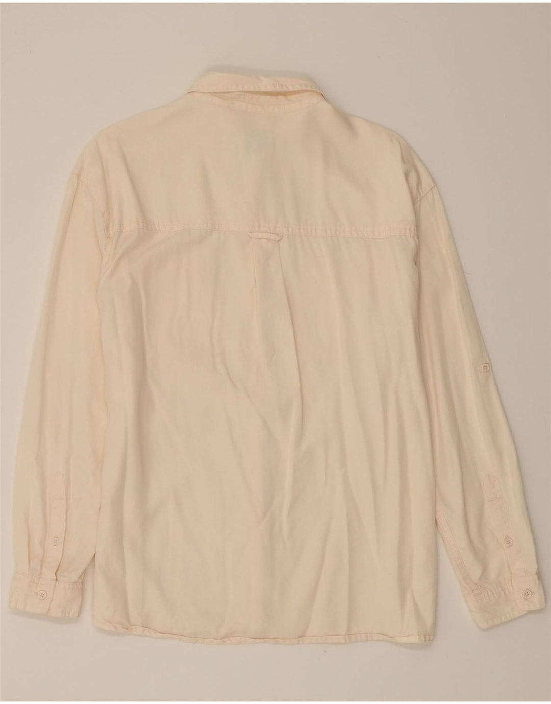 FAT FACE Womens Shirt UK 12 Medium Off White Lyocell Vintage Fat Face and Second-Hand Fat Face from Messina Hembry 