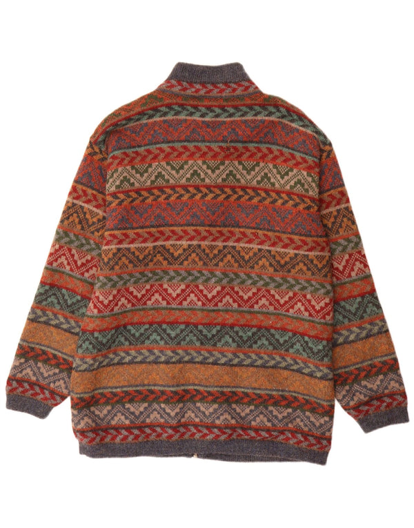 Damski sweter z długim rękawem Waliki UK 18 XL, wielokolorowy, geometryczny
