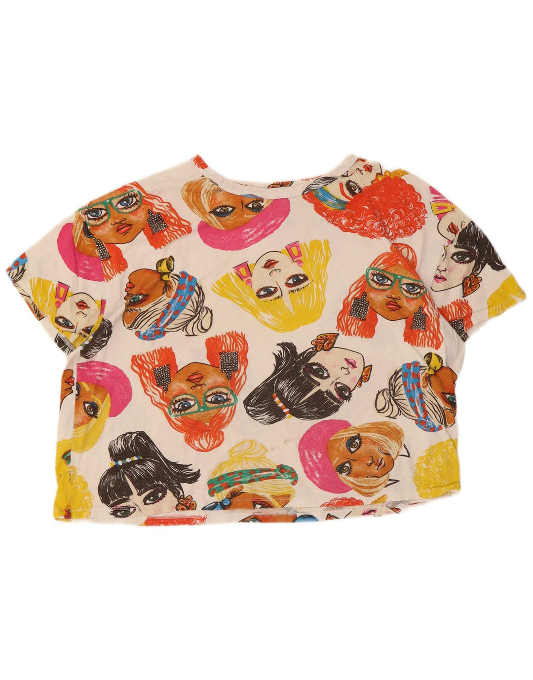Damski T-shirt z krótkim rękawem Zara, UK 14, średni, wielokolorowy