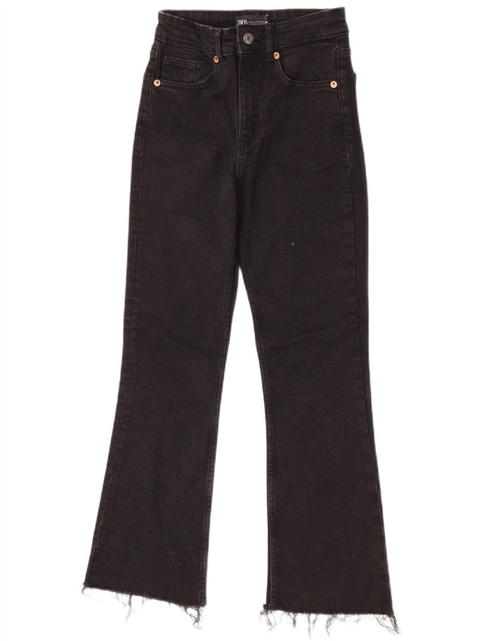 Damskie jeansy Bootcut Zara EU 34 2XS W24 L25 Czarne