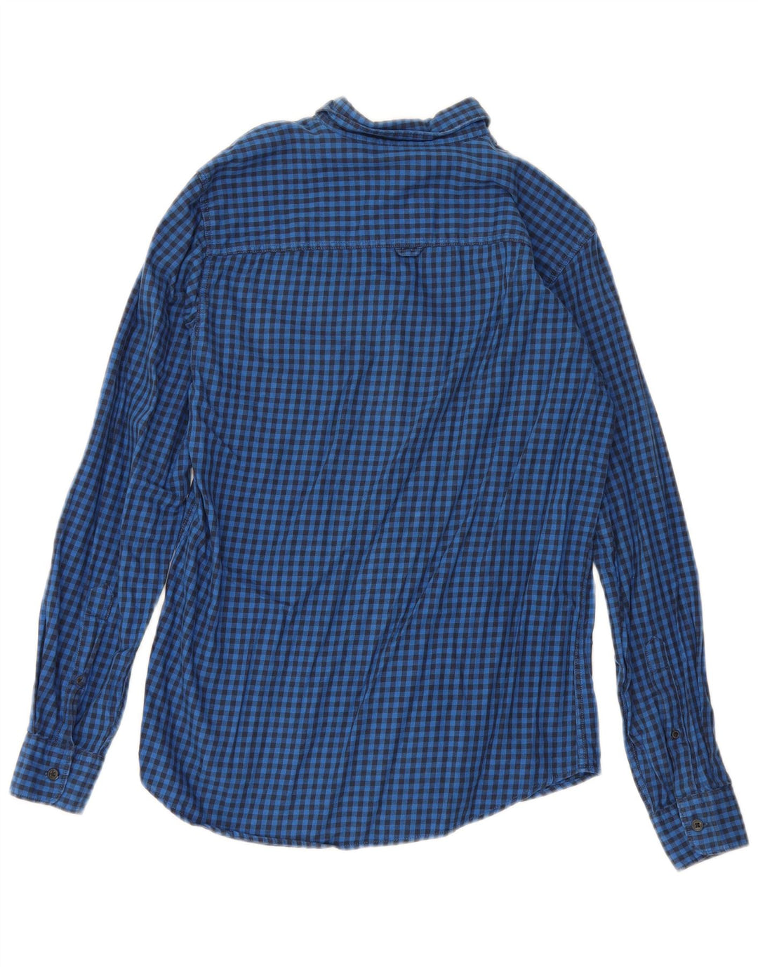 Koszula męska Jack & Jones, mała, niebieska bawełniana kratka