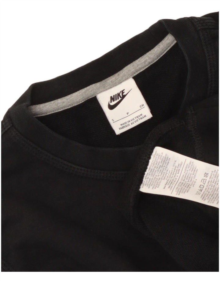 Damski sweter dresowy Nike UK 10, mały, czarny, bawełniany