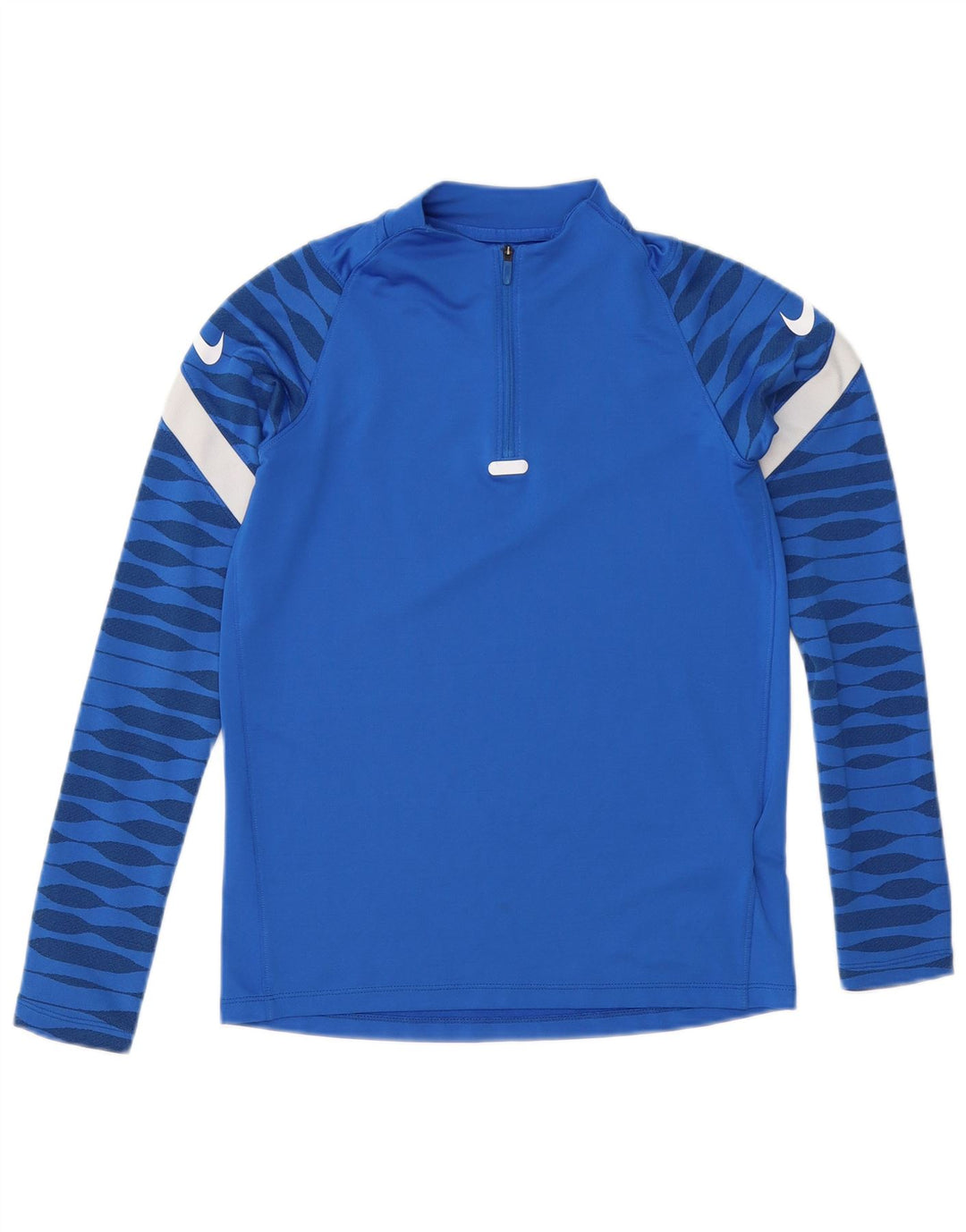 Chłopięcy dres Nike Dri Fit Pullover Top 12-13 lat, duży, niebieski geometryczny