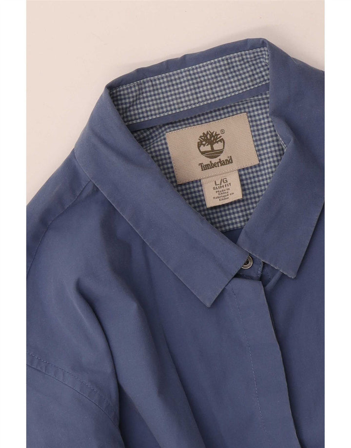 Koszula damska Timberland Slim Fit UK 14, duża niebieska