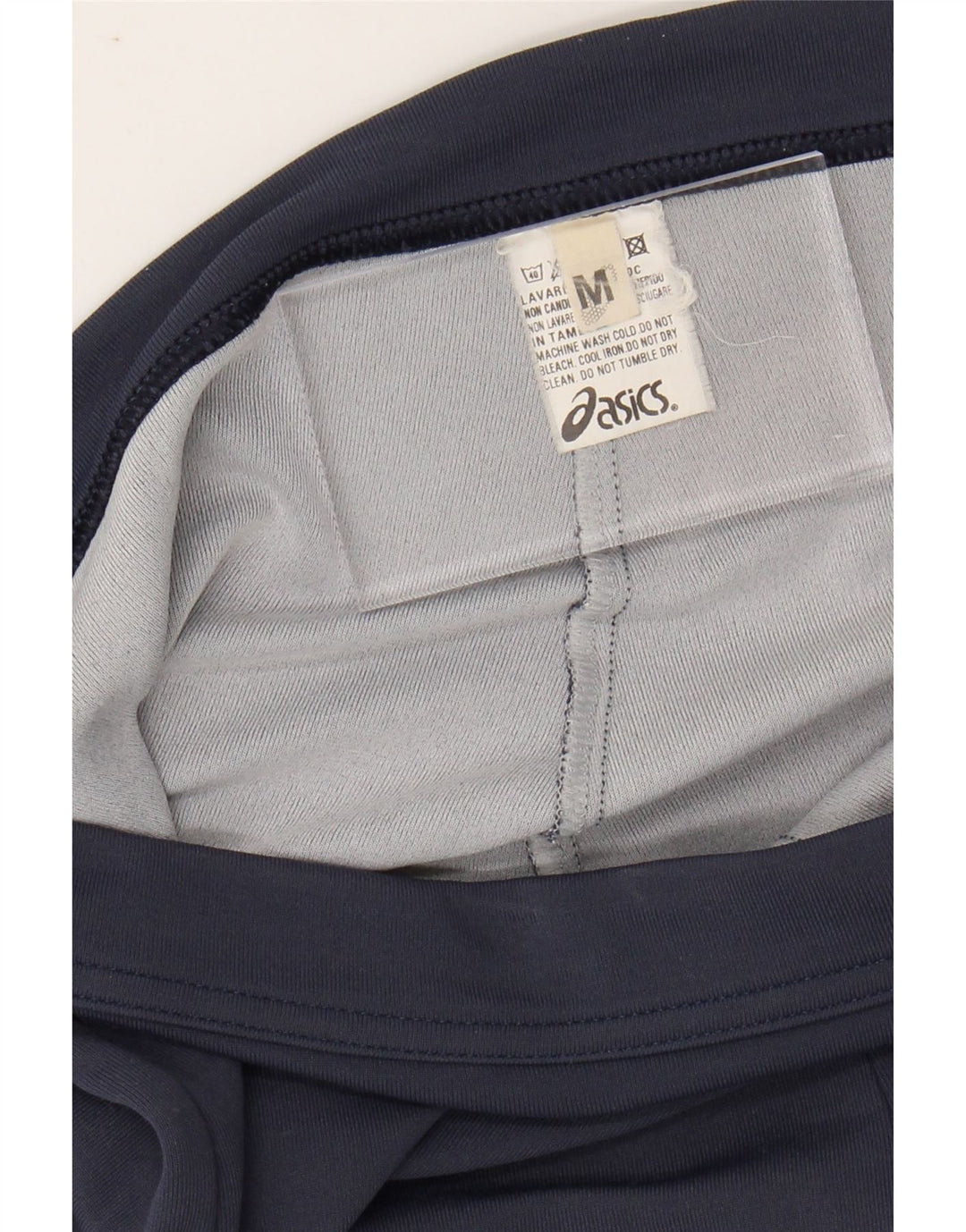 ASICS Womens Tracksuit Trousers UK 14 Medium Navy Blue Nylon