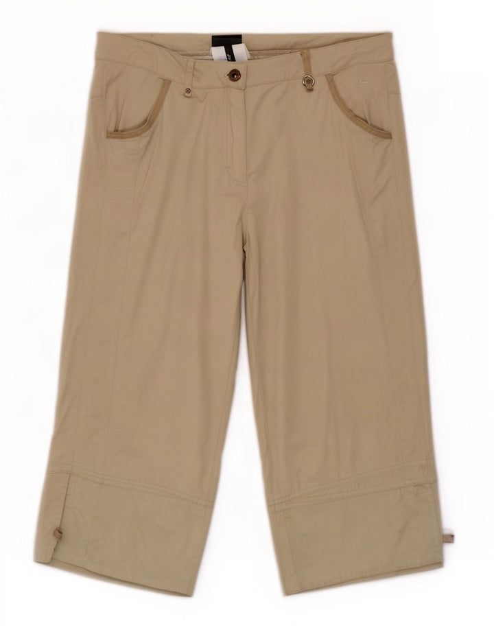 Spodnie damskie Champion Easy Fit Capri Medium W29 L19 Beżowa bawełna