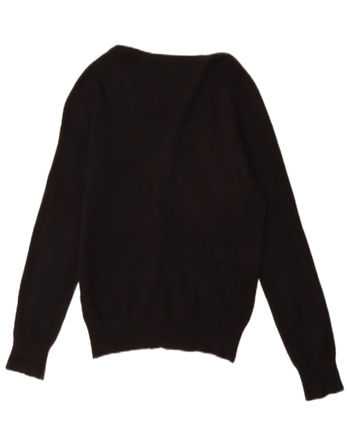 Sweter damski Zara UK 12, średni czarny, bawełniany