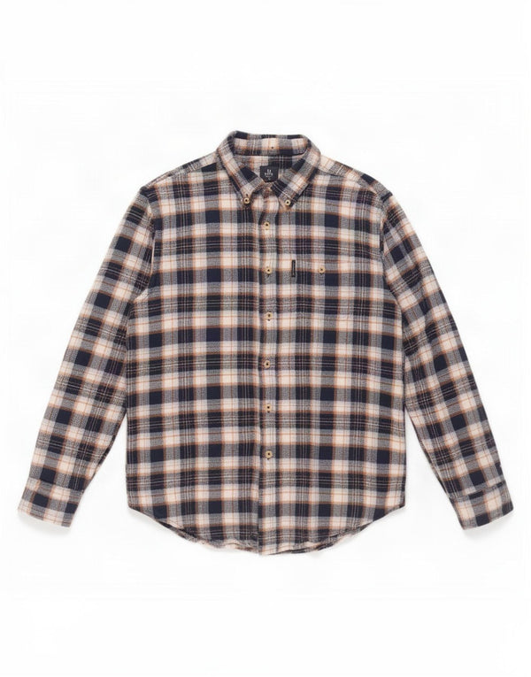 Męska koszula flanelowa Ben Sherman w dużą niebieską kratkę