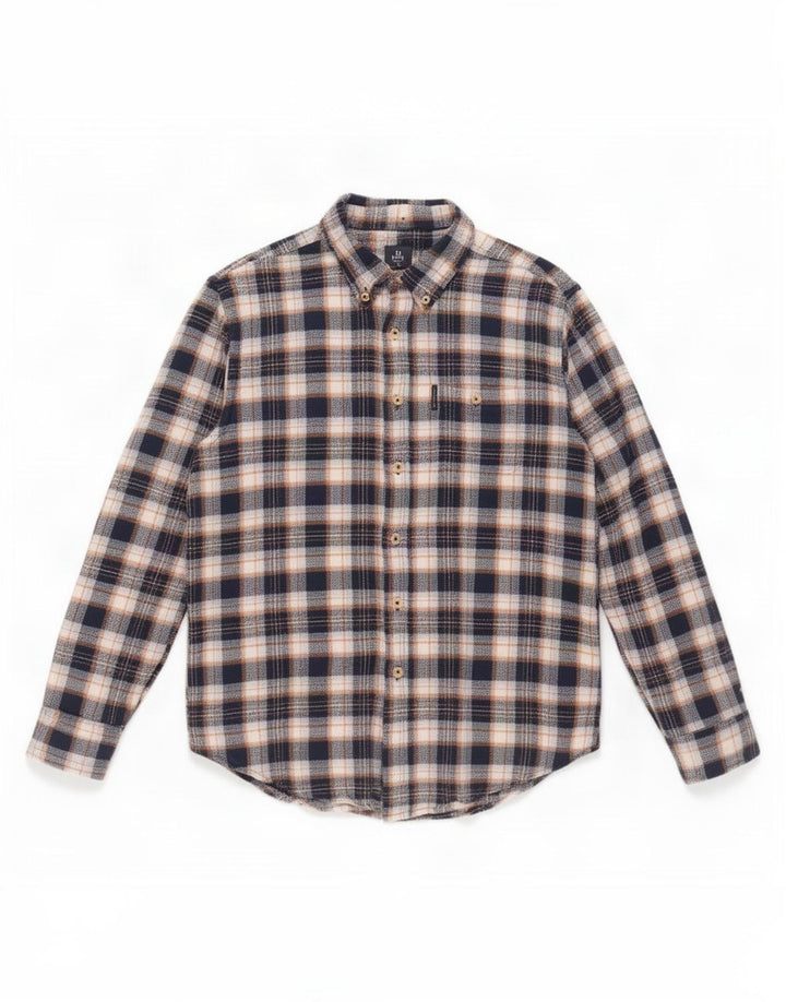 Męska koszula flanelowa Ben Sherman w dużą niebieską kratkę