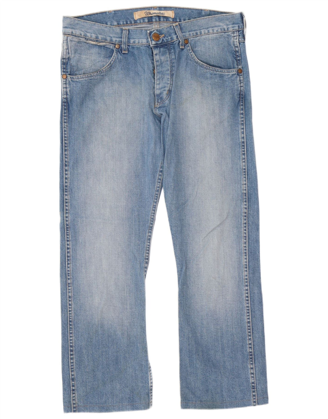 Męskie jeansy Wrangler Ace Straight W33 L29 Niebieskie bawełniane
