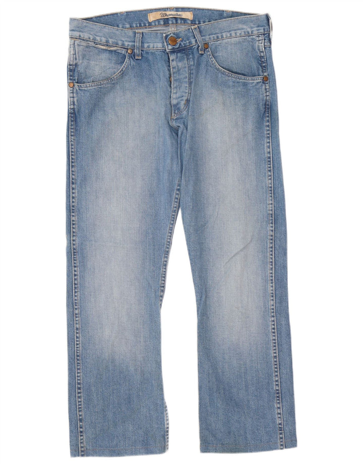 Męskie jeansy Wrangler Ace Straight W33 L29 Niebieskie bawełniane