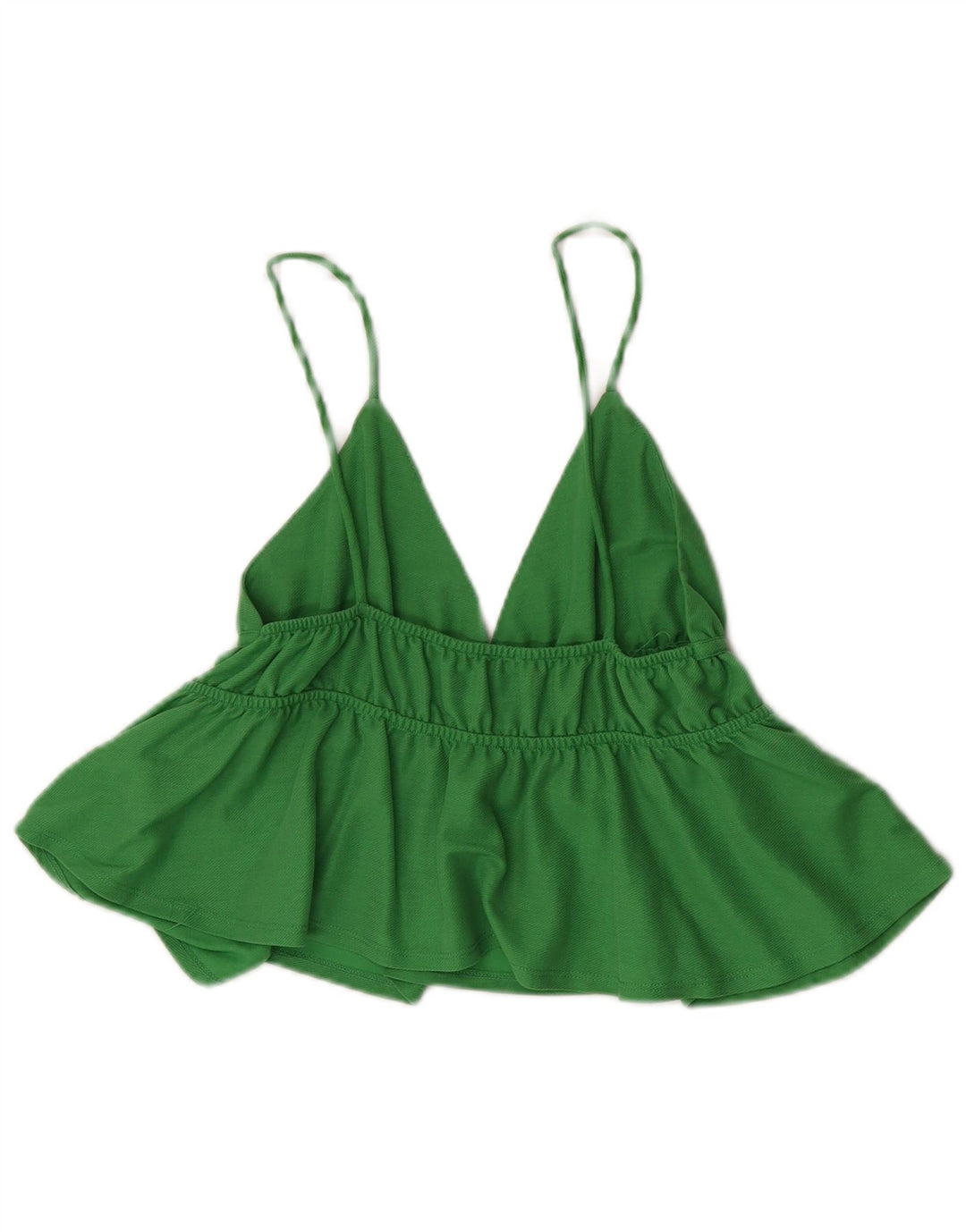 Damski top na ramiączkach Zara UK 8 Small, zielony, wiskoza
