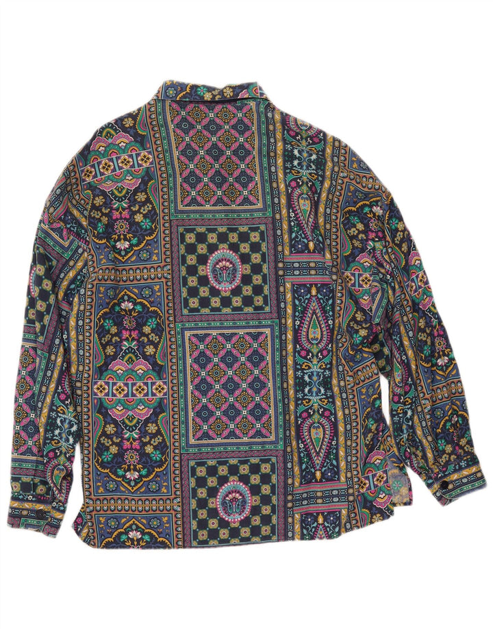 Damska koszula oversize BENETTON IT 44 Średni wielobarwny patchwork