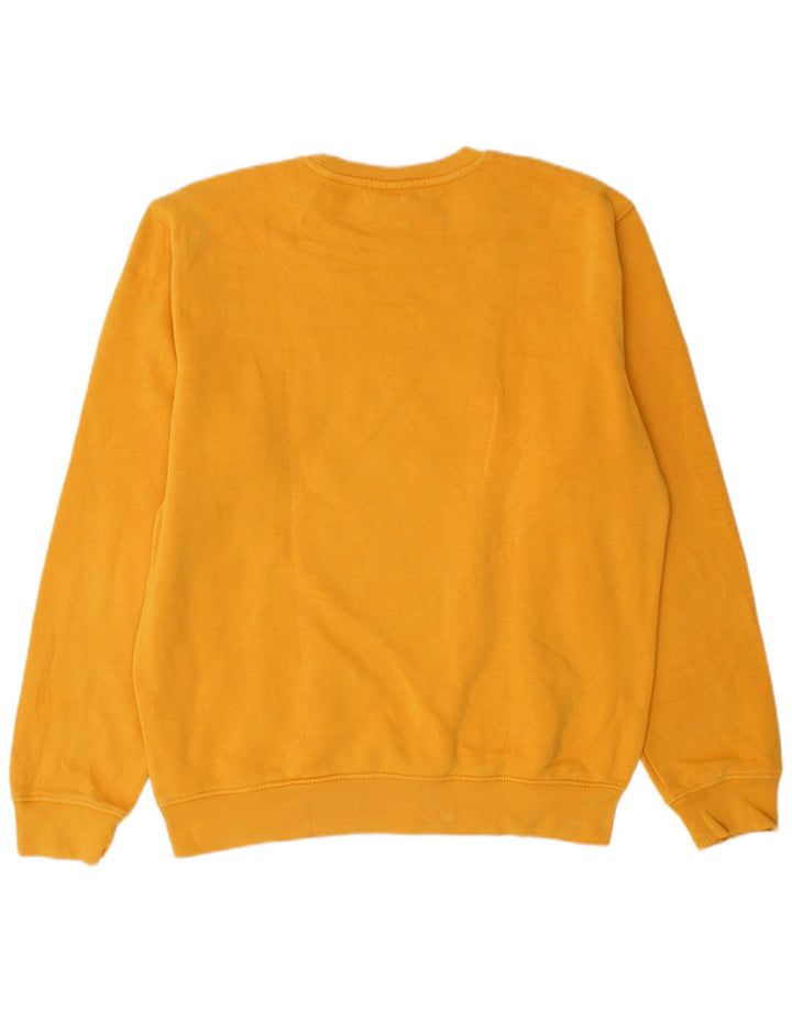 Męski sweter z grafiką Champion, średni żółty, bawełniany