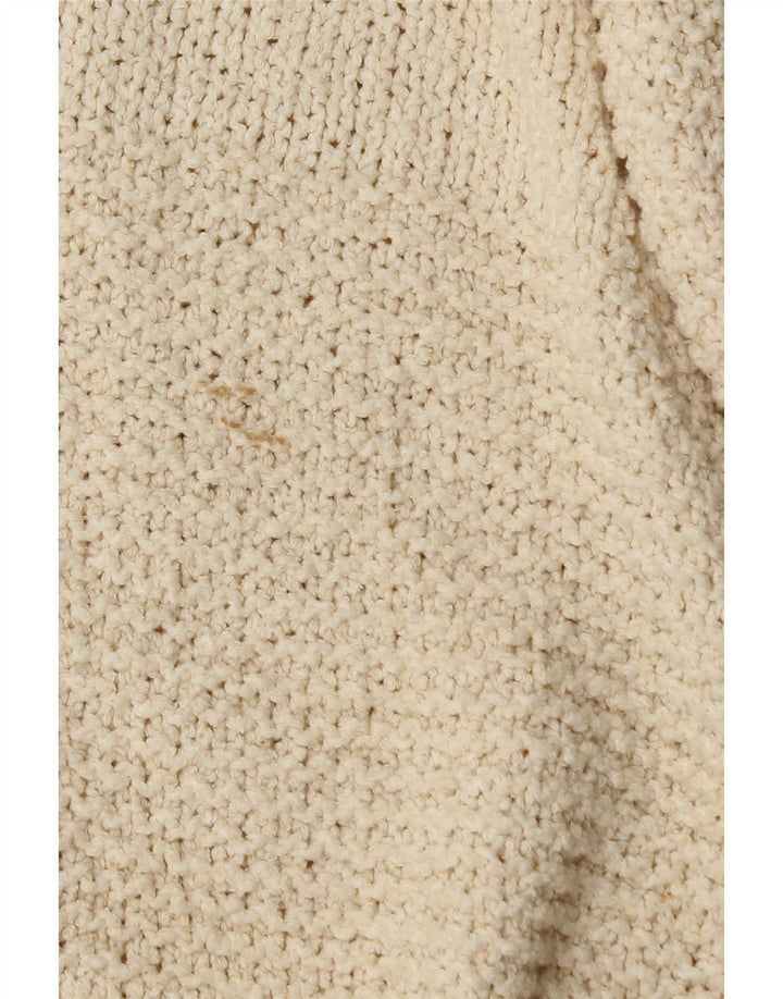 Damski sweter oversize z golfem Topshop UK 8, mały, w kolorze złamanej bieli