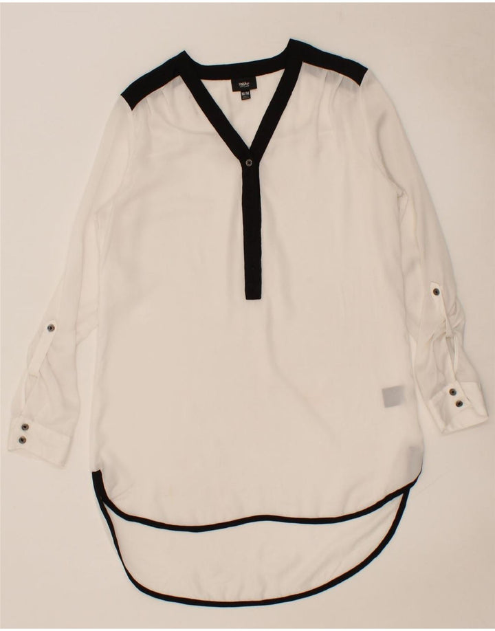 MOSSIMO Womens See Through Pullover Shirt Dress UK 14 Medium White Vintage Mossimo and Second-Hand Mossimo from Messina Hembry 