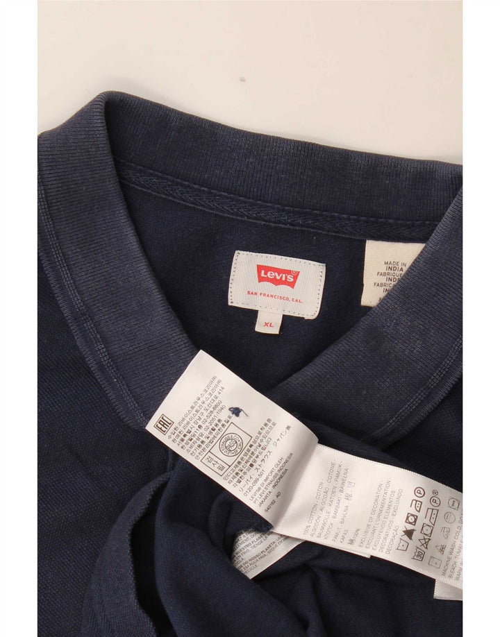 Męska koszulka polo Levi's XL, granatowa, bawełniana