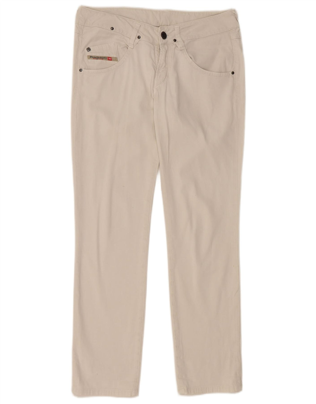 Spodnie damskie DIESEL Slim Casual W28 L27 Biała bawełna