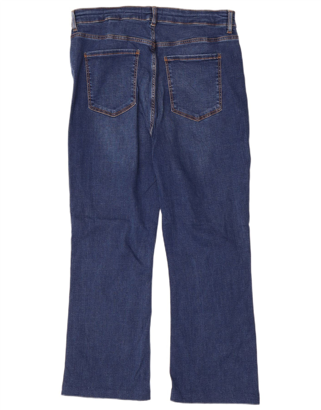 Marks & Spencer Damskie Crop Slim Flared Jeans UK 16 Large W32 L25 Niebieski