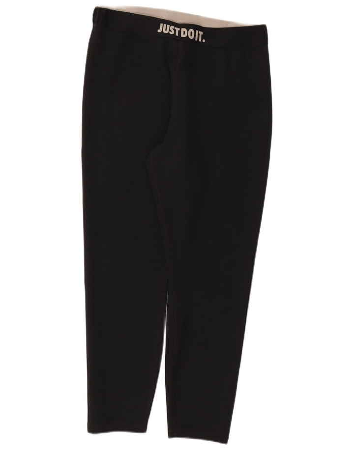 Damskie legginsy Nike Graphic UK 18 XL, czarne, poliestrowe