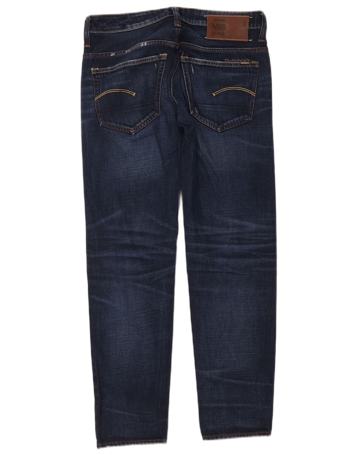 G-Star Damskie 3301 Slim Jeans W28 L30 Granatowa bawełna