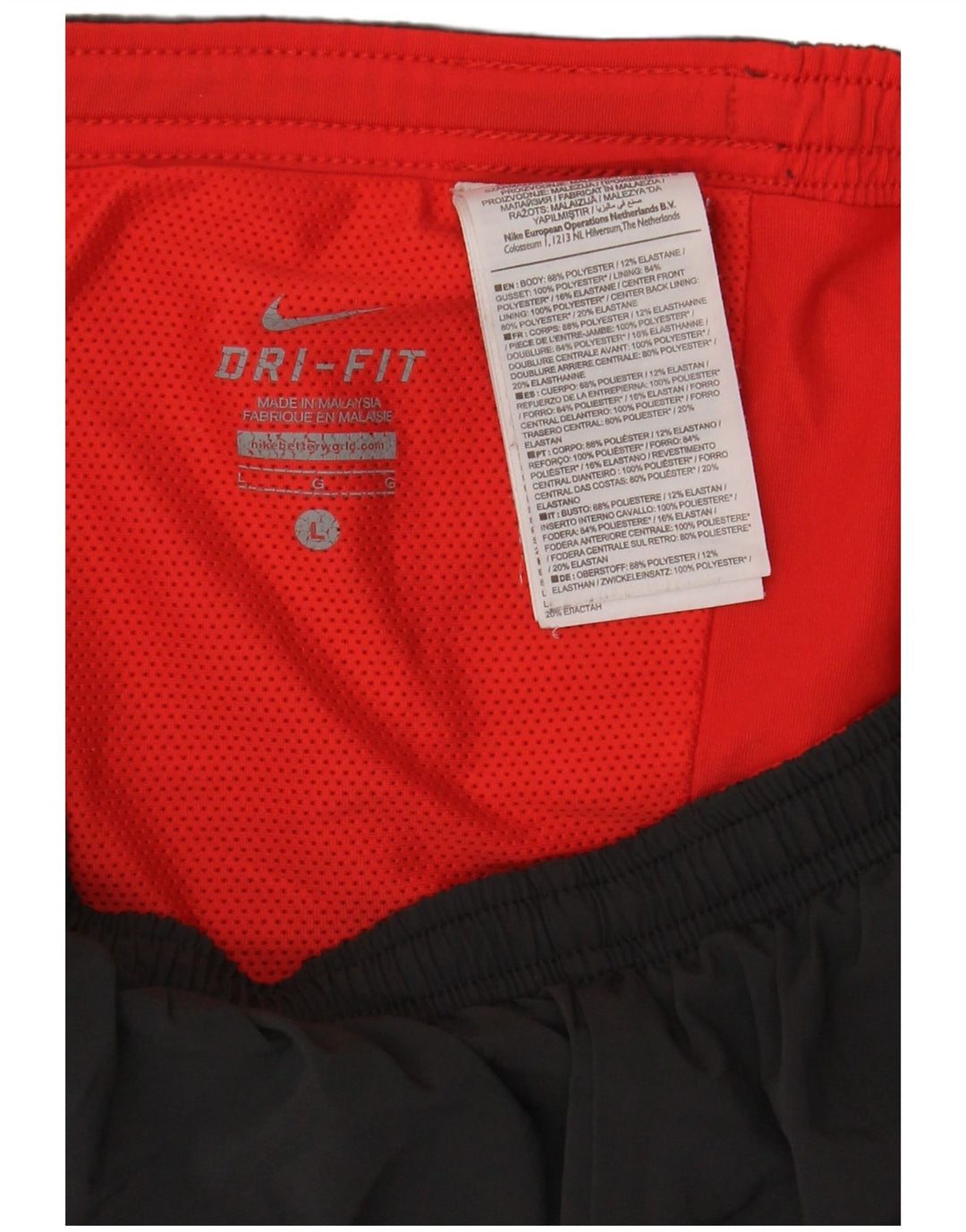 Męskie spodenki sportowe Nike Dri Fit, duże, czarne, poliestrowe