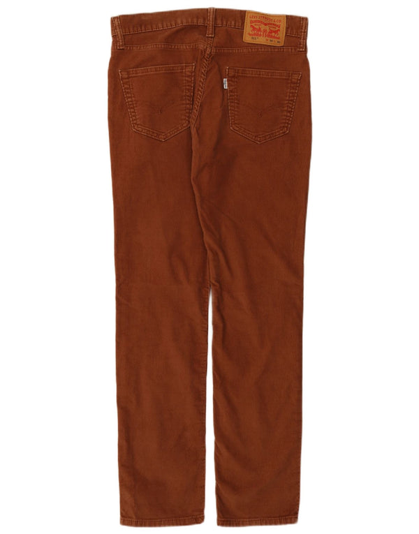 Męskie spodnie sztruksowe Levi's 511 Slim W30 L30 Brązowa bawełna