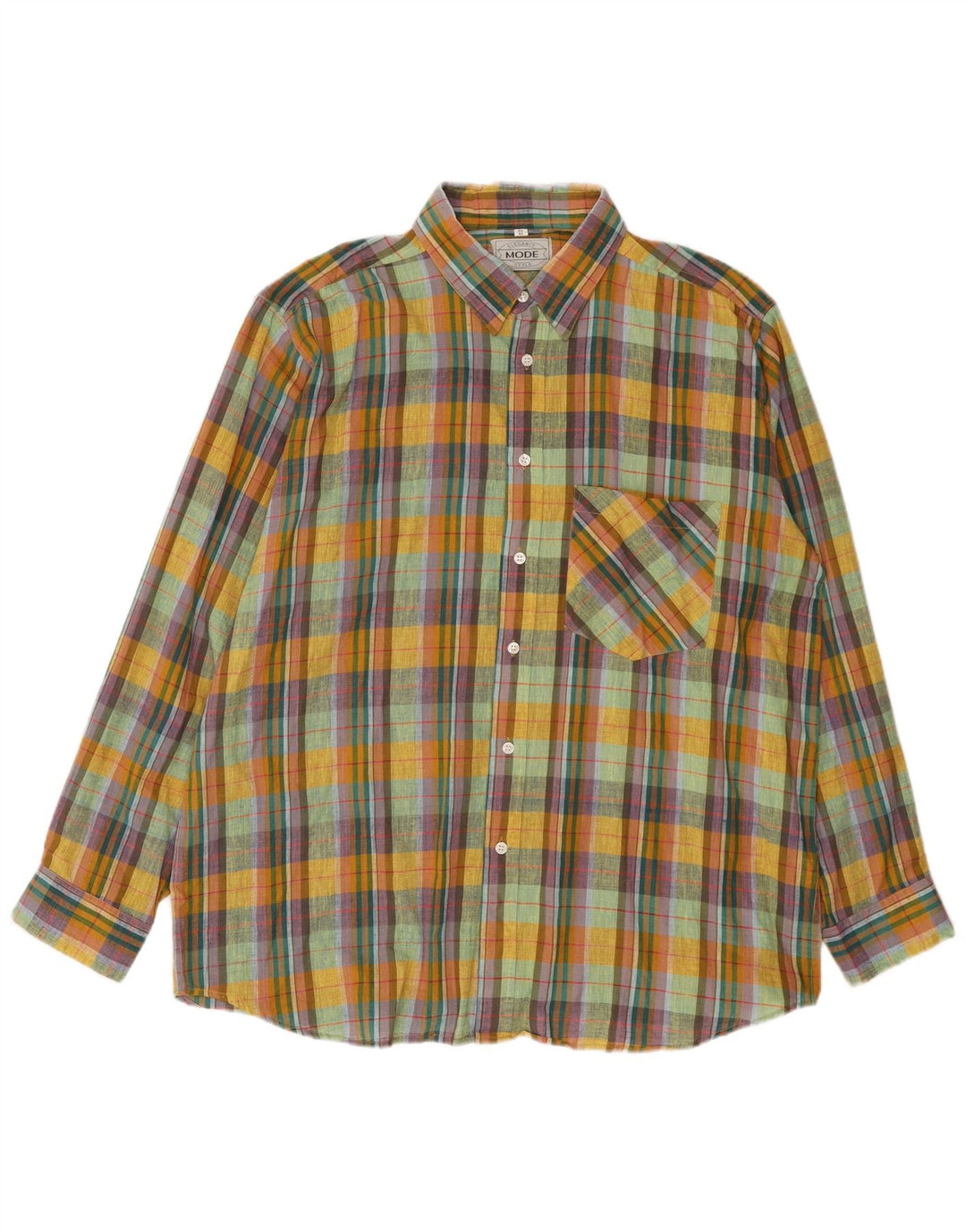 Koszula męska Elegance rozmiar 43/44 XL wielokolorowa kratka