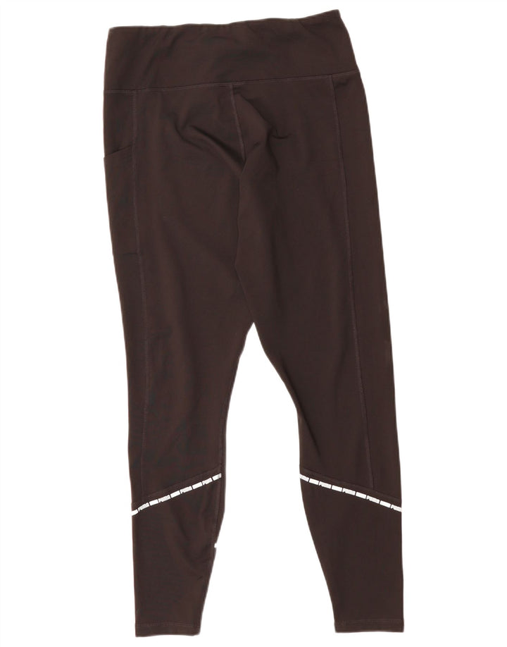 Damskie legginsy PUMA UK 16, duże, czarne, poliestrowe
