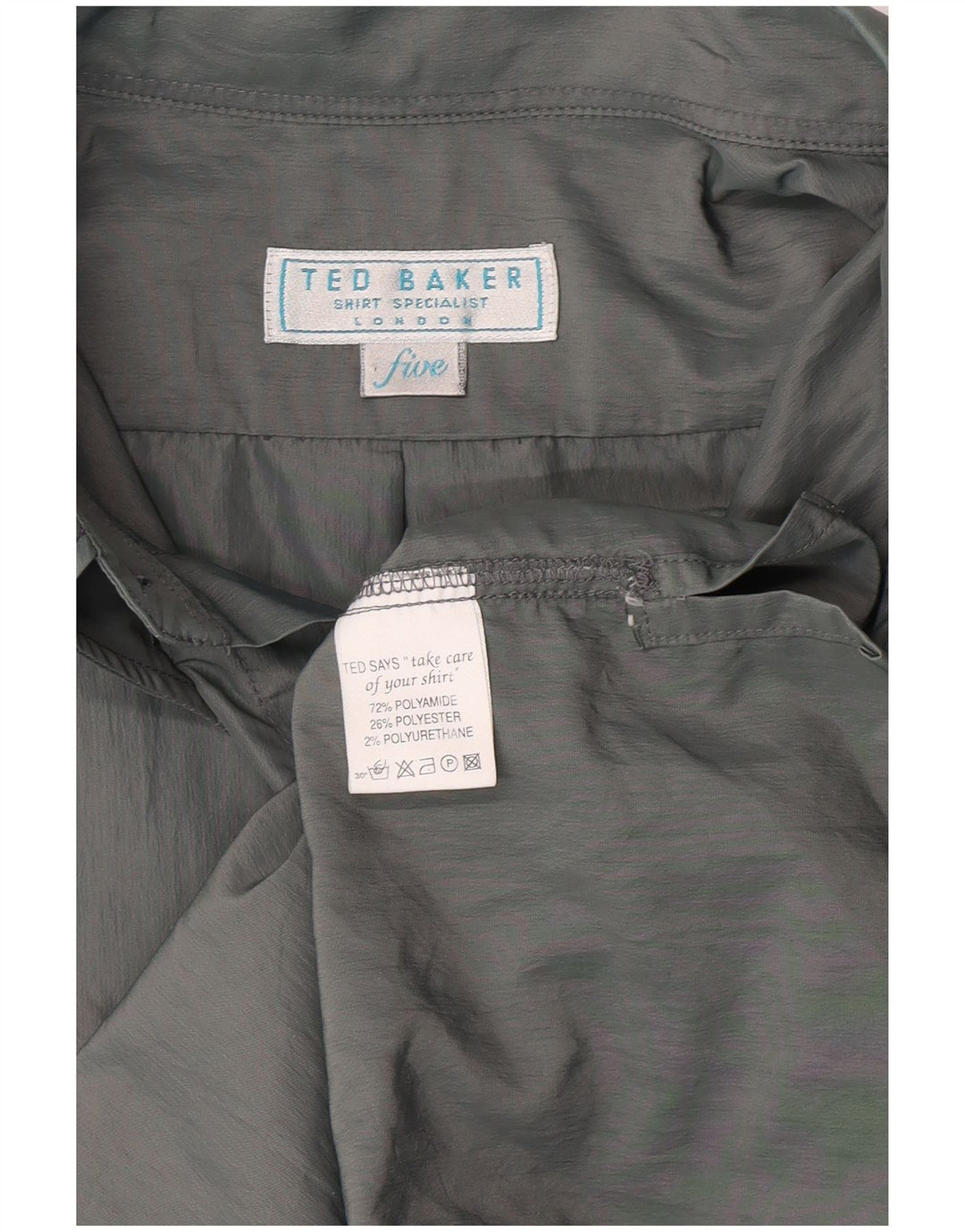 Koszula męska Ted Baker, rozmiar 5 XL, szary poliamid