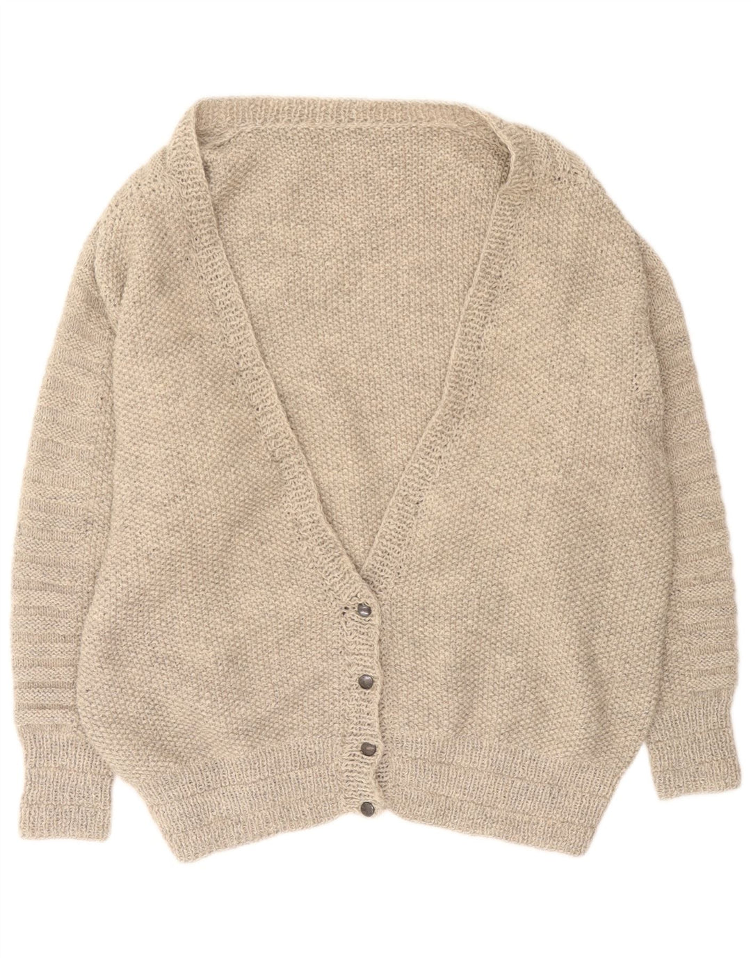 Vintage damski sweter oversize UK 16, duży, szary
