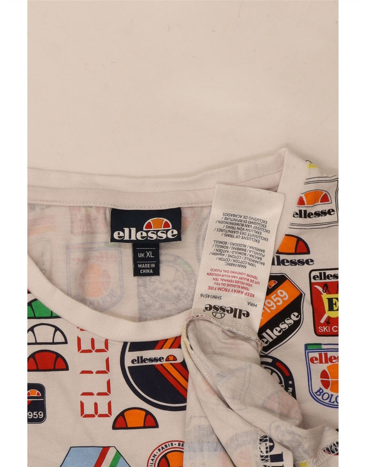 Męski T-shirt z grafiką ELLESSE Top XL, wielokolorowa bawełna