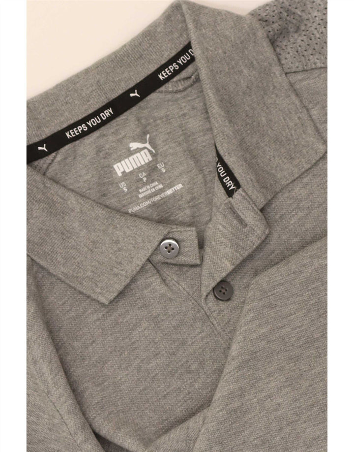 Męska koszulka polo Puma, mała, szara, nakrapiana