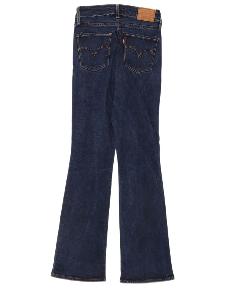 Damskie jeansy Levi's 725 z wysokim stanem Bootcut W25 L30 Niebieski Lyocell