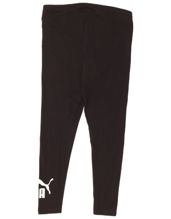 Damskie legginsy Puma Graphic UK 18 XL, czarne, bawełniane