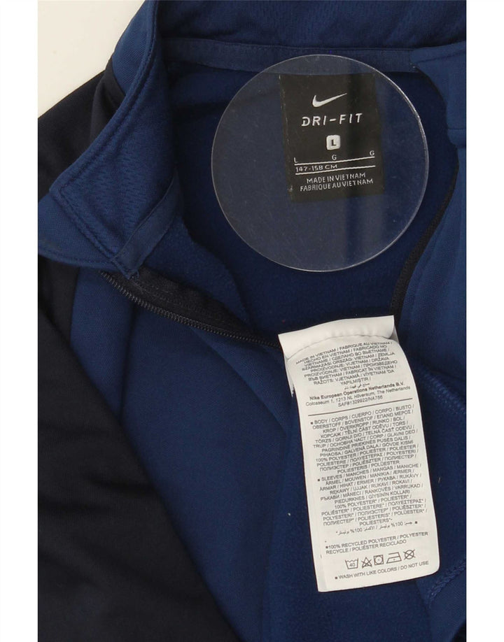 Chłopięcy dres Nike Dri Fit z pulowerem, rozmiar 12-13 lat, rozmiar granatowy