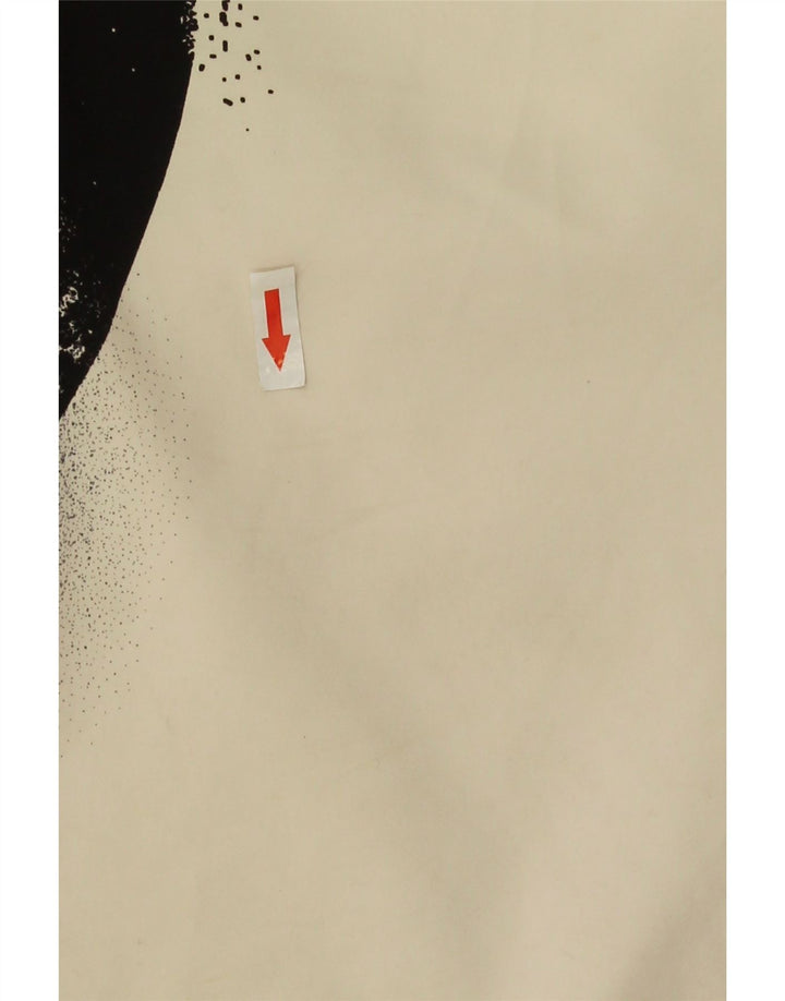 Męskie spodenki kąpielowe Quiksilver z grafiką, duży, biały, poliestrowy blok kolorów