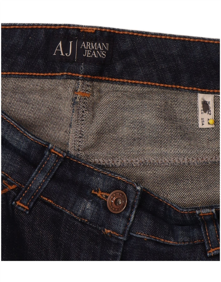Damskie jeansy Bootcut Armani W28 L31 granatowe