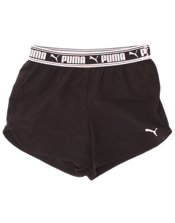 Dziewczęce spodenki sportowe Puma z grafiką 9-10 lat, czarny poliester