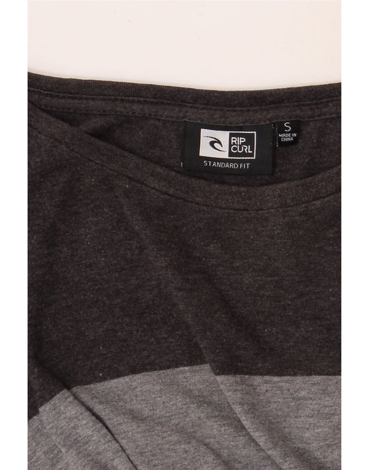 Męski T-shirt RIP CURL o standardowym kroju, w małe szare paski