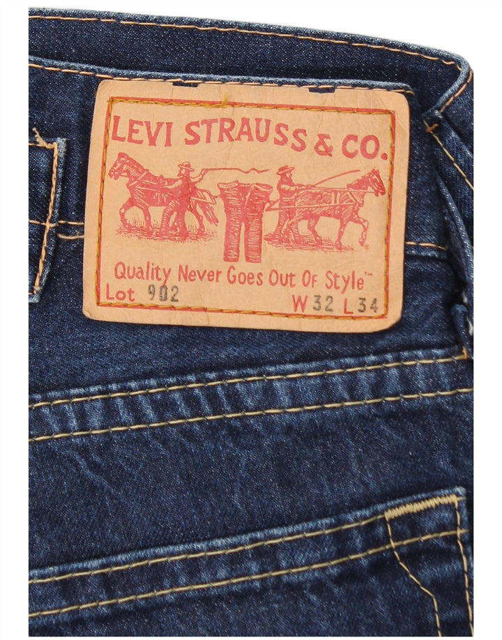 Męskie dżinsy Levi's 902 Straight W32 L28 Niebieskie bawełniane
