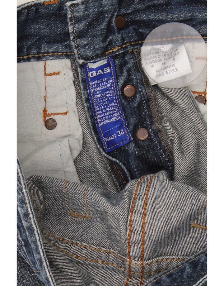 Męskie jeansy Bootcut Gas W30 L32 Niebieskie bawełniane
