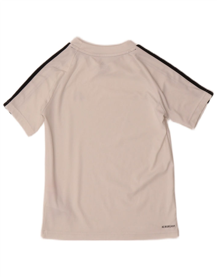 Chłopięca koszulka Adidas Aeroready Top 9-10 lat Biały poliester
