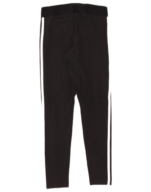Damskie legginsy Adidas o regularnym kroju UK 8/10, małe, czarne, bawełniane