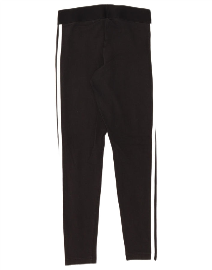 Damskie legginsy Adidas o regularnym kroju UK 8/10, małe, czarne, bawełniane